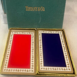 Tiffany & Co. Red and Blue Playing Cards